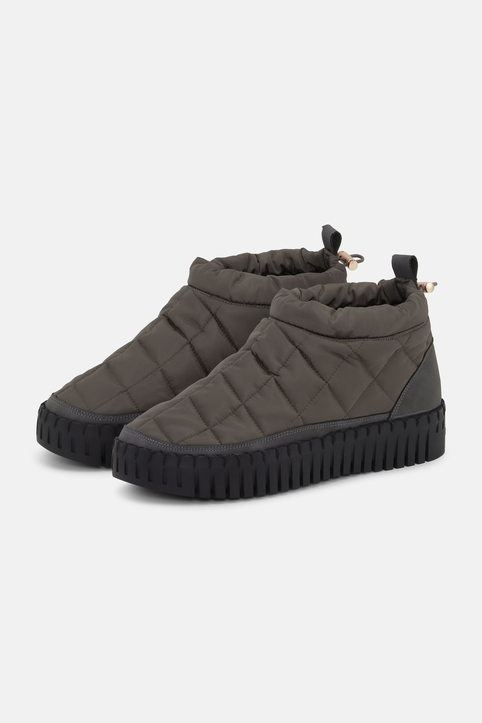 Tulip Low Padded Boot - Grey Black